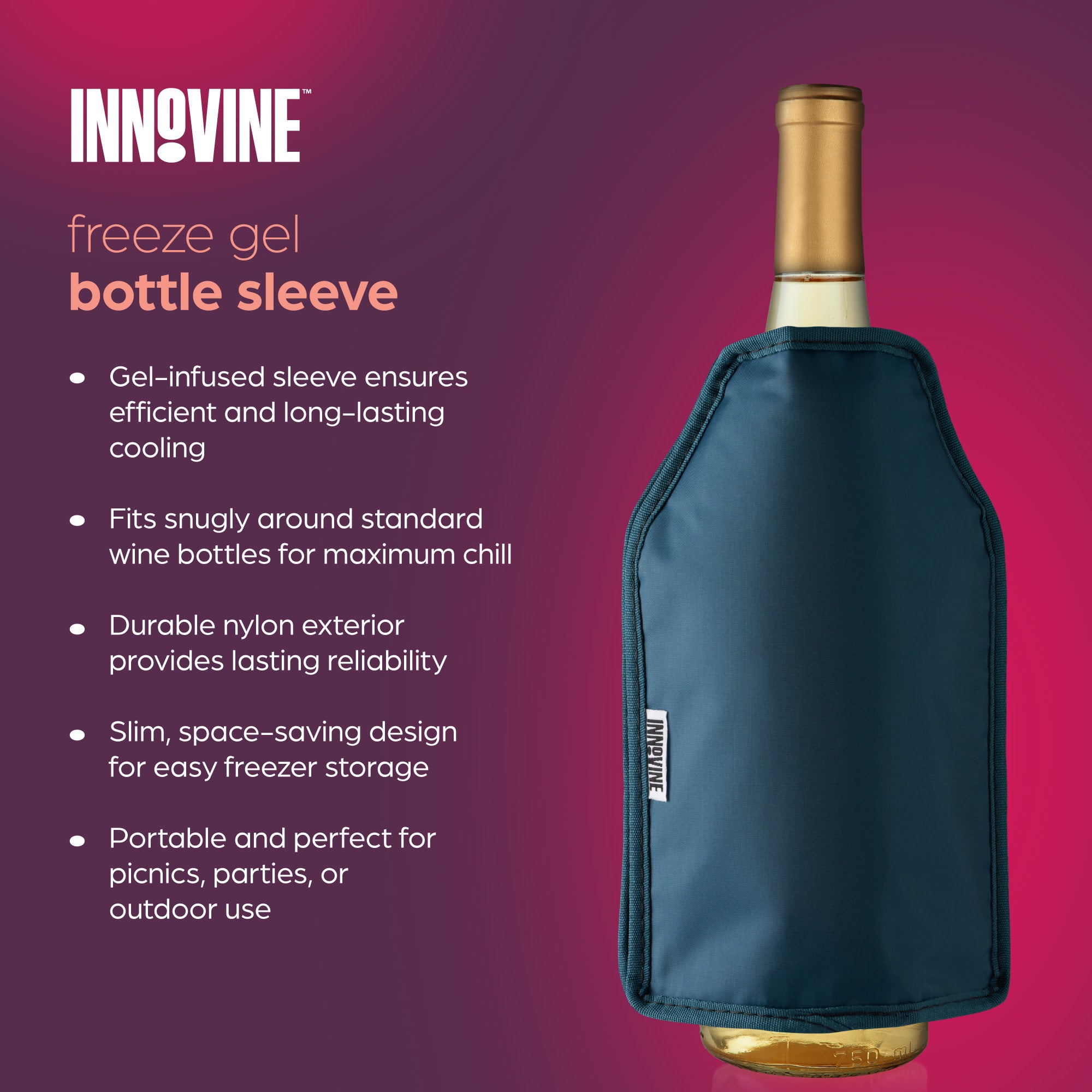 Freeze Gel Bottle Sleeve in Deep Teal